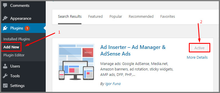 how to install ad inserter