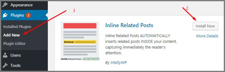 installation of inline related posts plugin