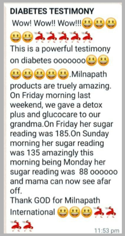 glucocare testimony